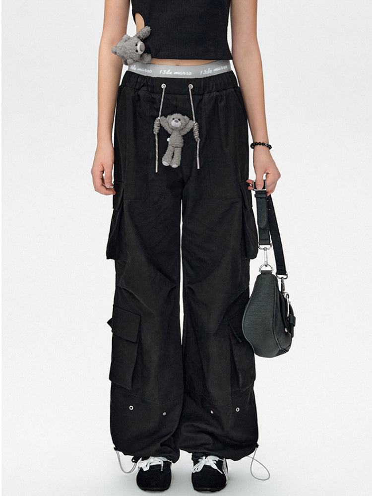 Elastic Waist Cargo Pants