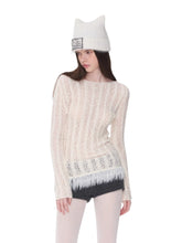 Cable-Knit Faux-Fur Trim Fitted Sweater - CHINASQUAD