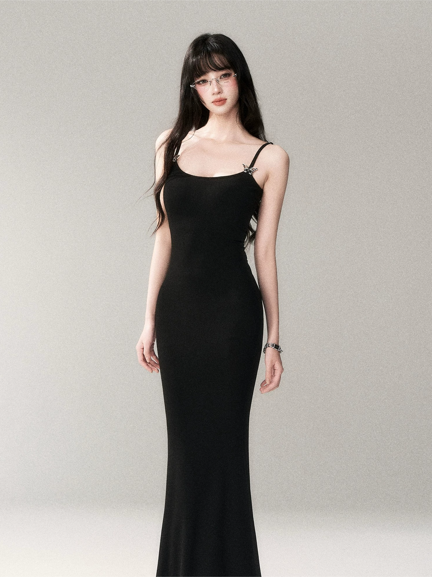 Butterfly Hardware Sculpting Stretch Cami Maxi Dress