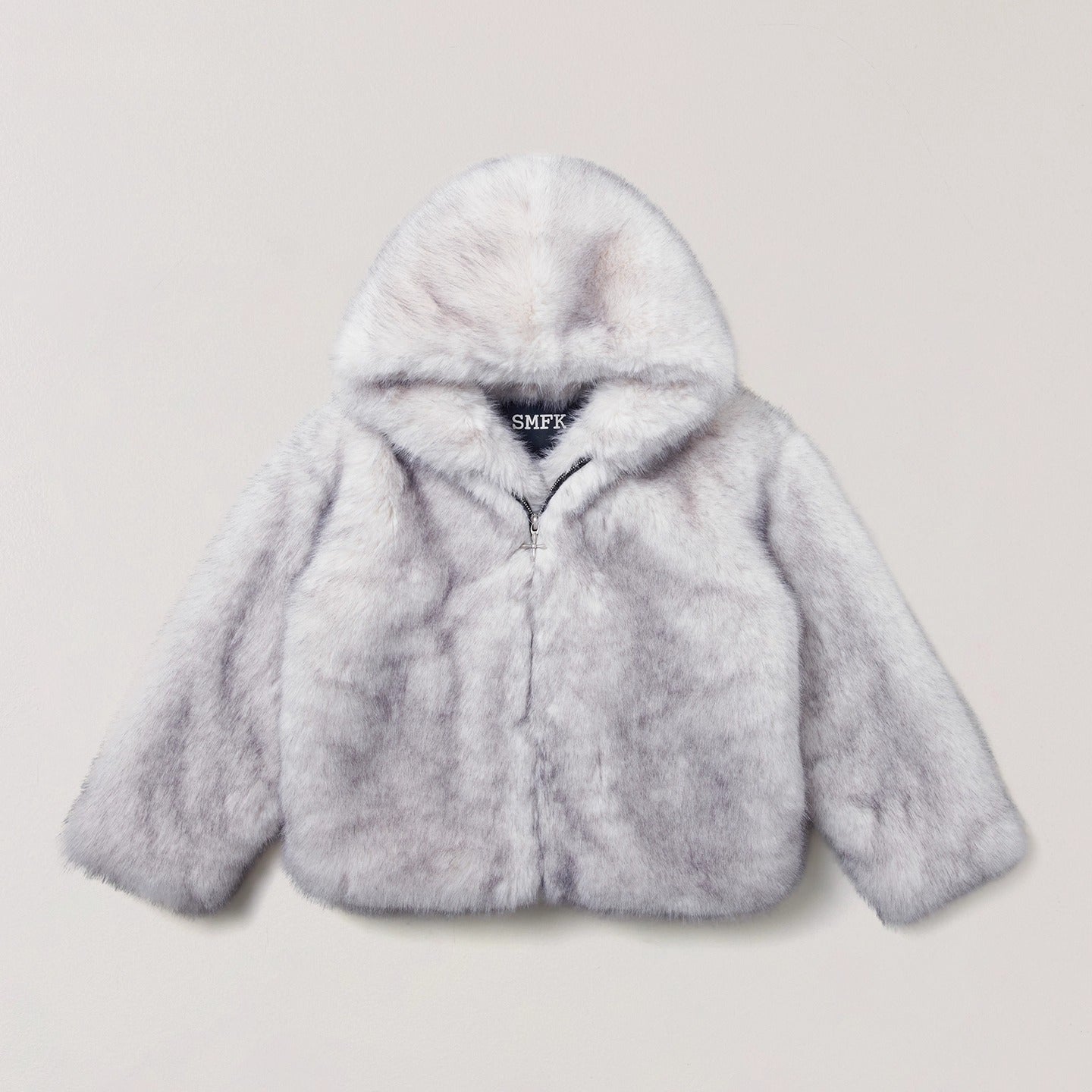 Cross Relic Oversized Faux Fur Hoodie