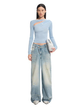 Crescent Knit Modal-Cotton T-Shirt - CHINASQUAD