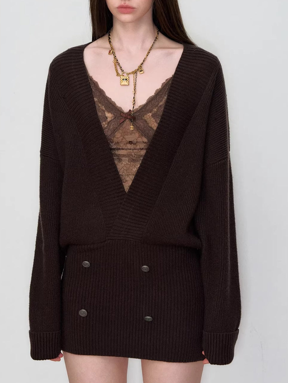 Heavyweight Knit Sweater Dress