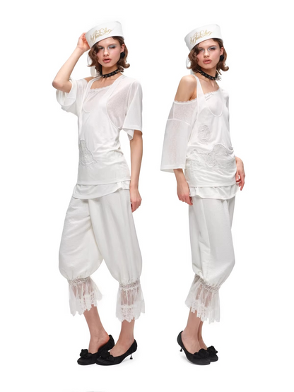 Snoopy Layered Relaxed Fit Two-Piece T-Shirt Set