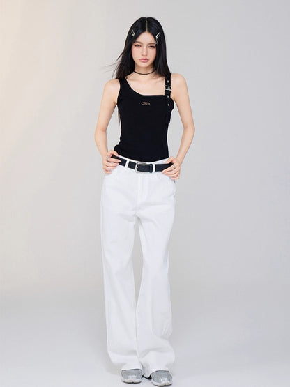 Irregular OfftheShoulder Vest