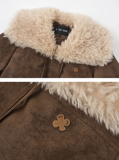 Sailor Faux Leather Down Jacket