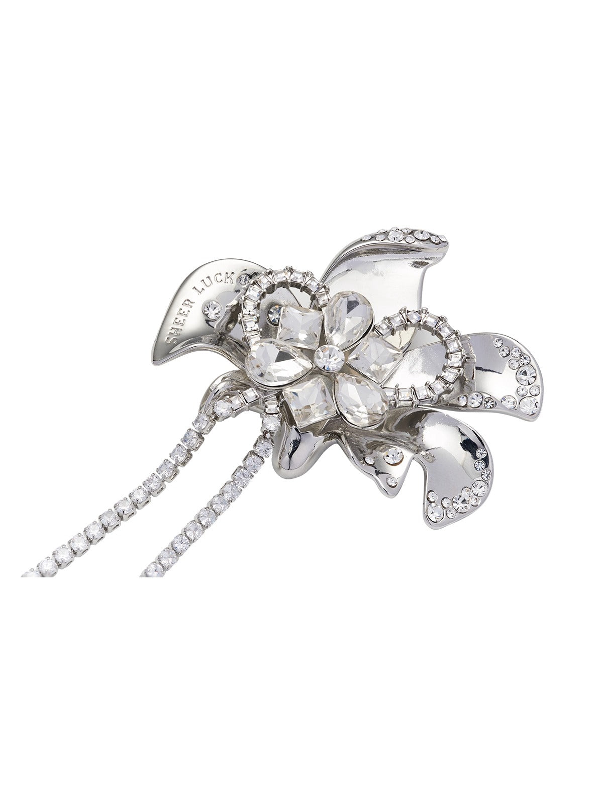 Floral Zircon Blossom Brooch