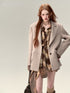 Coffee-Colored Suit Jacket & Skirt Set - CHINASQUAD