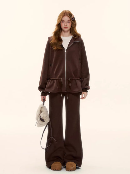 High-Waist Flared Lounge Pants