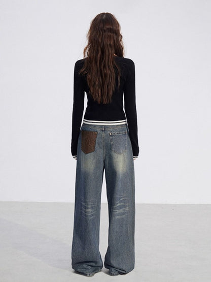 Slim-Fit Soft-Touch Knit Blouse