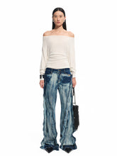 Asymmetric Shoulder Multi-way Wear Elastic T-Shirt - CHINASQUAD