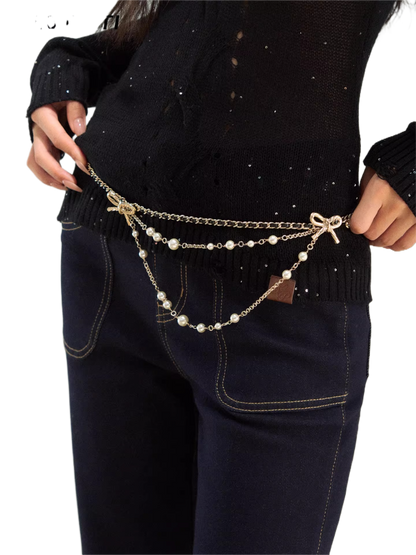 Layered Decorative Waist Chain