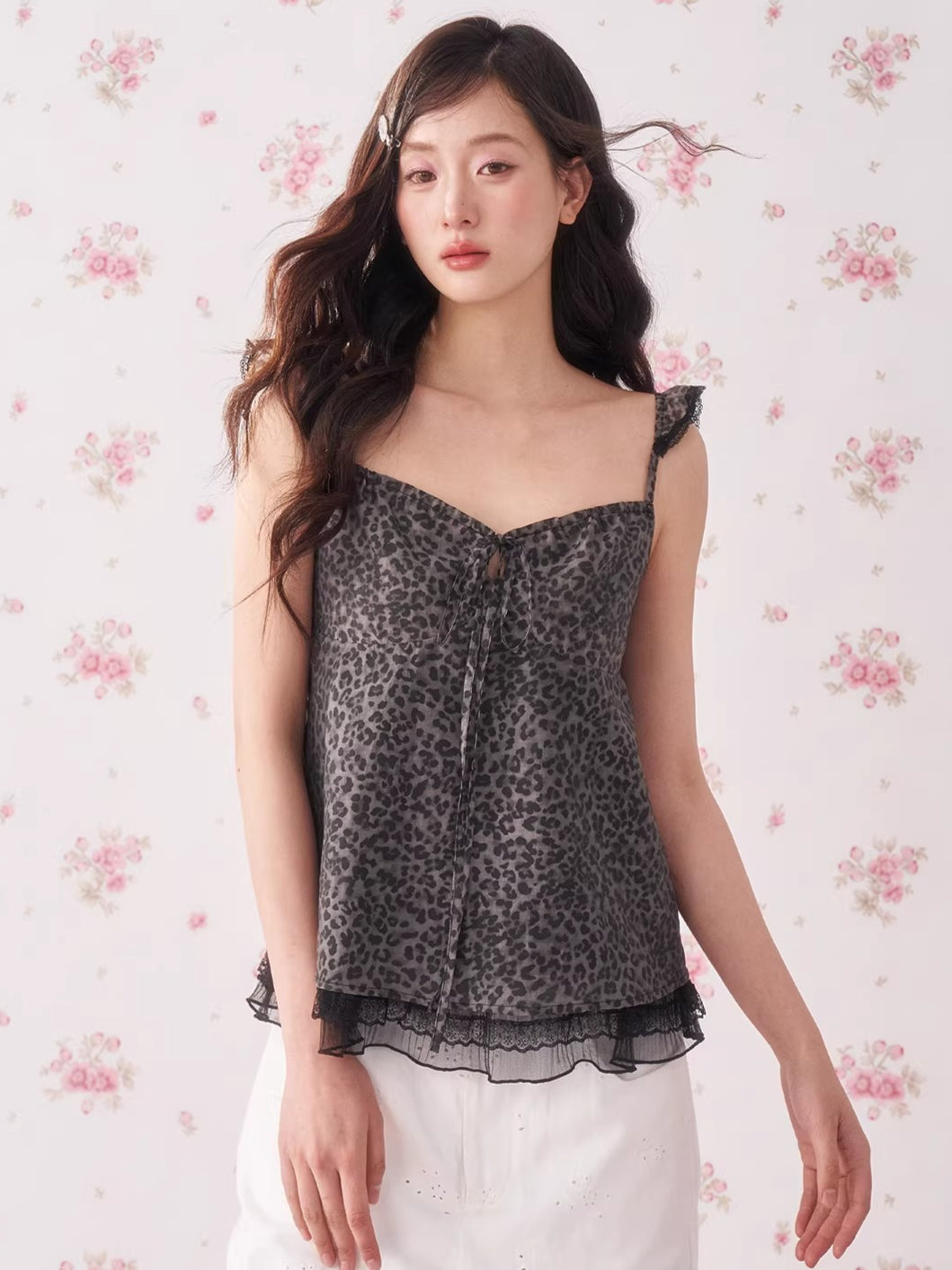 Leopard Print Vintage Vacation Camisole