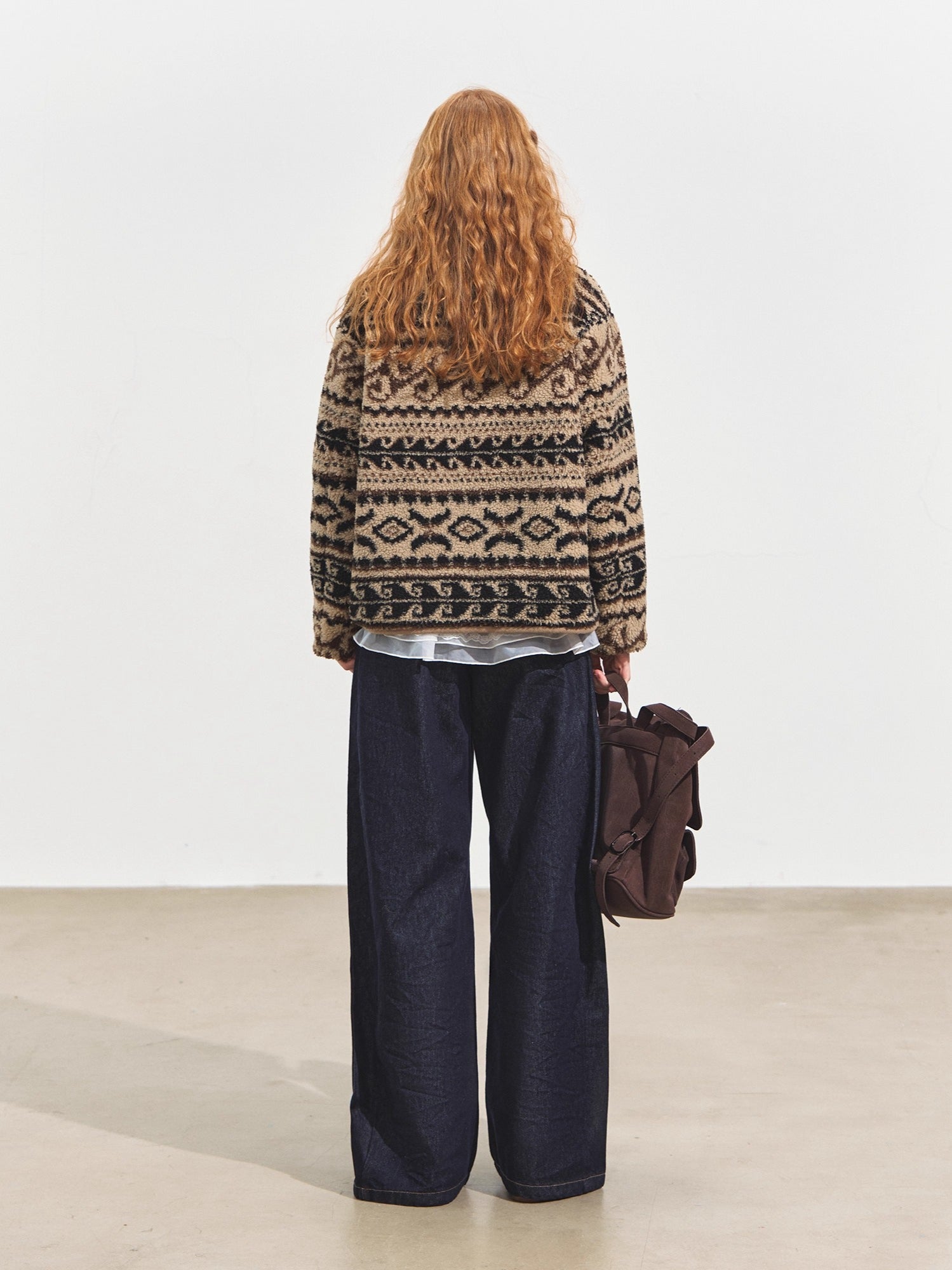 Raw Denim Pleated Banana Pants