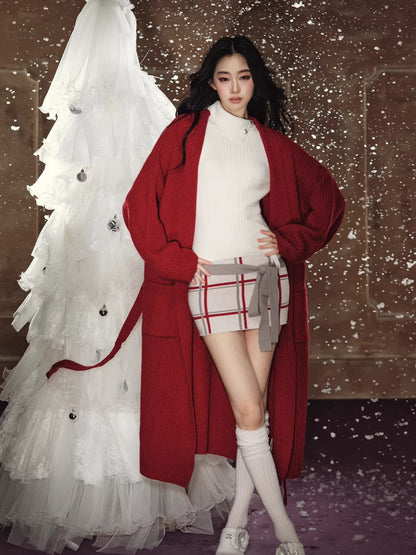 Oversized Wool Knit Overcoat