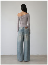Double-Chain Asymmetric Long-Sleeve T-Shirt - CHINASQUAD