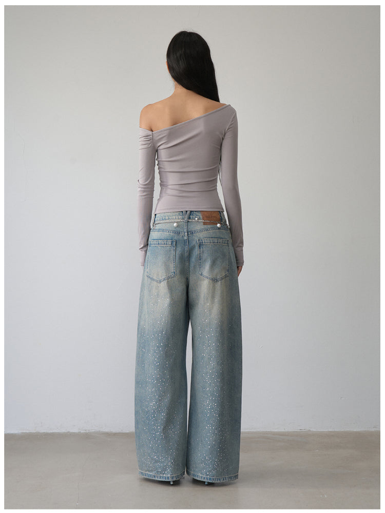 Double-Chain Asymmetric Long-Sleeve T-Shirt - CHINASQUAD