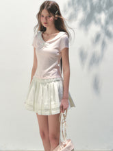 Lace Bow Retro T-shirt - CHINASQUAD