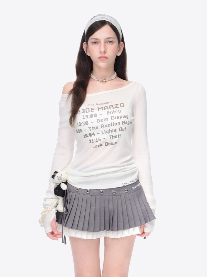 Timeline Fitted Long-Sleeve T-Shirt