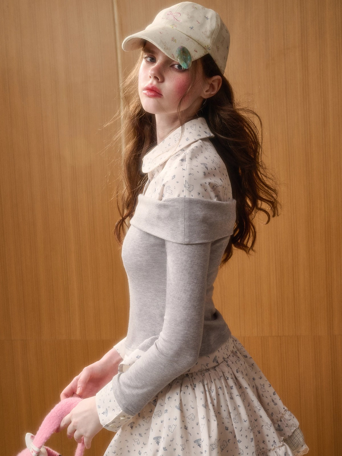 Bunny Fountain Original Printed Two-Piece Set