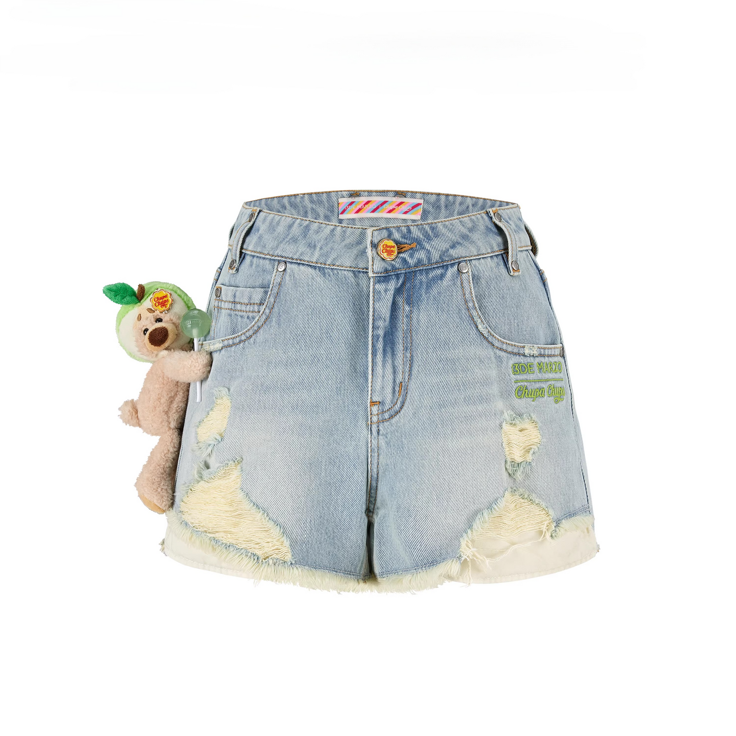 Distressed Denim Shorts