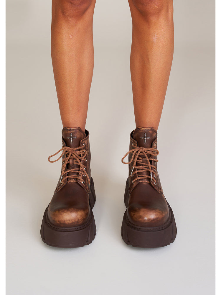 Future Mirage Leather Rider Boots Snow Mountain - CHINASQUAD