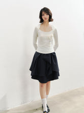 Structural Bow Mini Skirt - CHINASQUAD