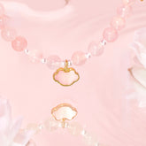 Peach Blossom Pink Crystal Bracelet - CHINASQUAD