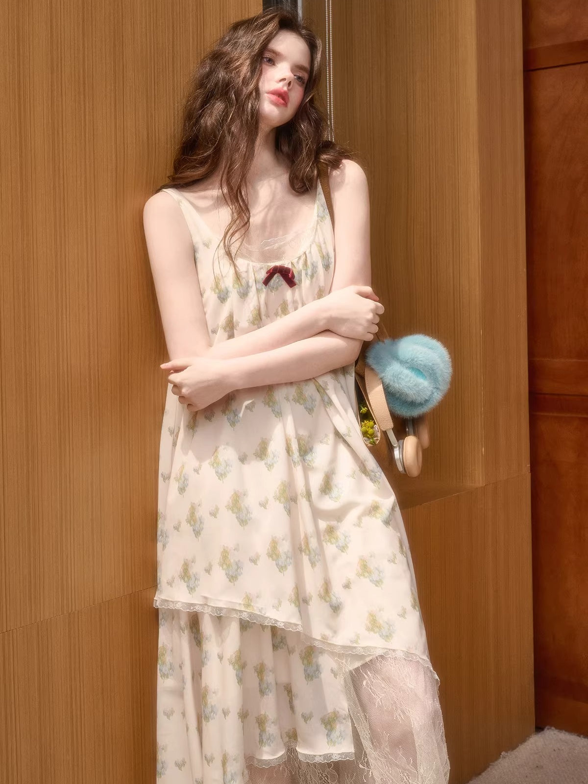 Chiffon Asymmetric Slip Dress