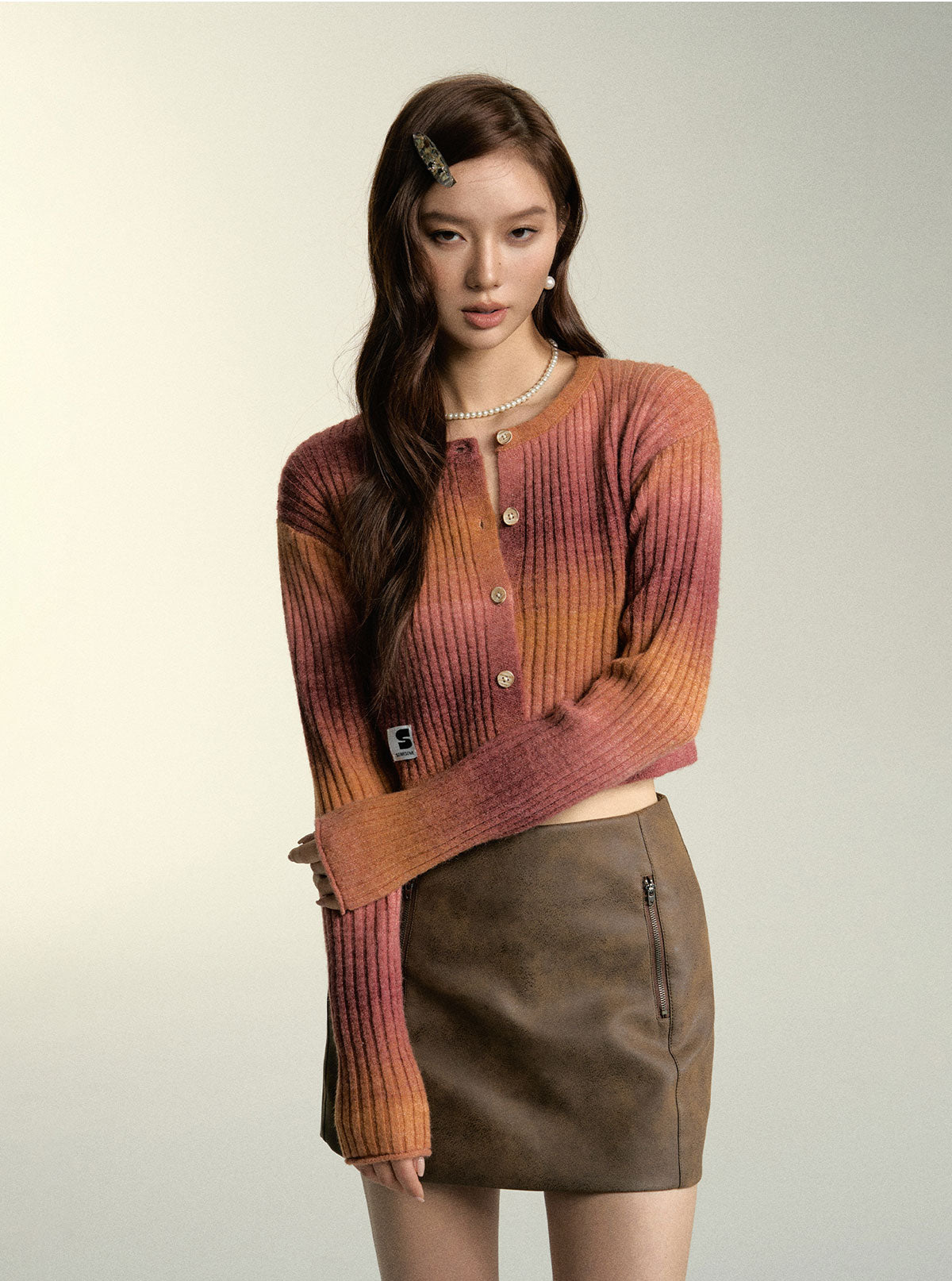 Gradient Knitted Cardigan - CHINASQUAD