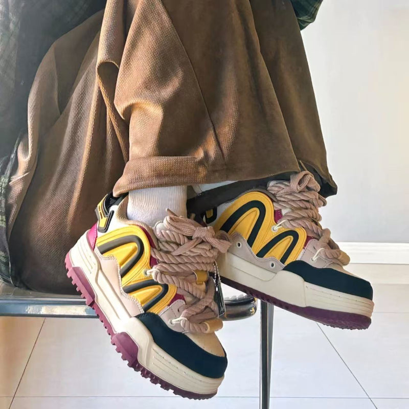 Turmeric Purple Chunky Casual Sneakers