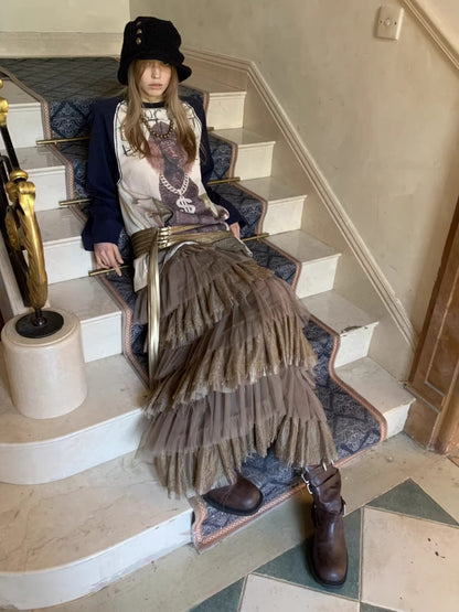 Crystal Graphic Long-Sleeve T-Shirt