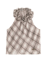 Ruched Ruffle Halter Top - CHINASQUAD