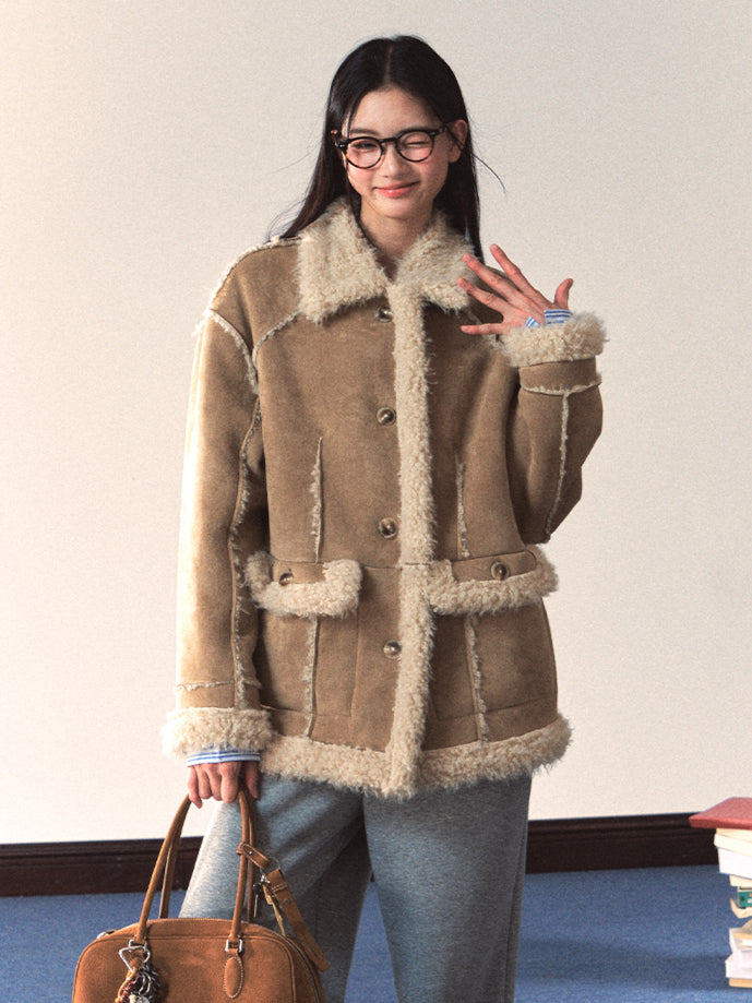 Two-Way Wear Shearling Coat