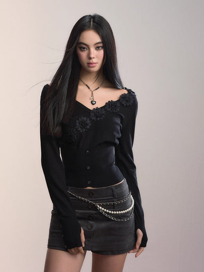 Corduroy Multi-Waistband Mini Skirt