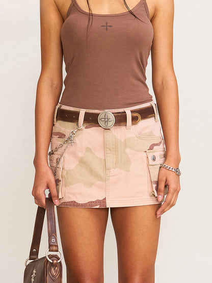 Compass Wild Road Cargo Skirt Sand