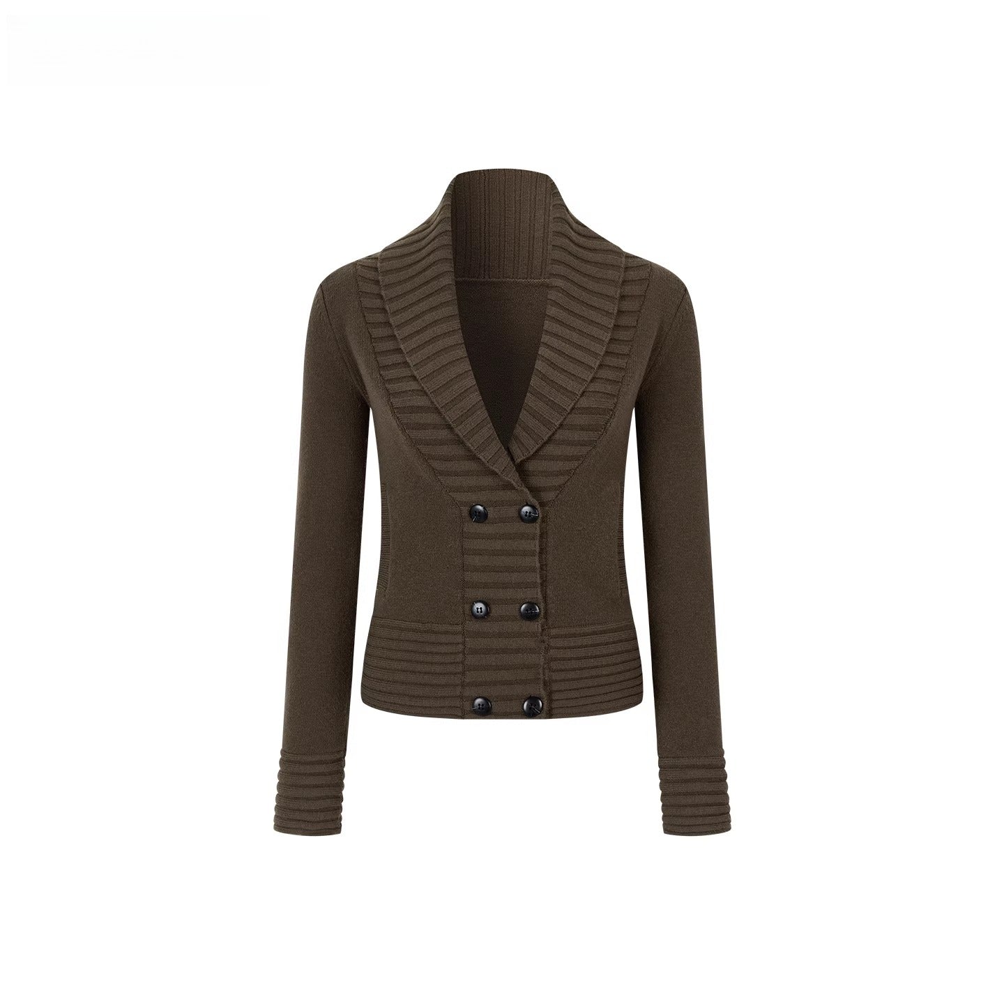 Minimalist Wool-Blend Knit Cardigan