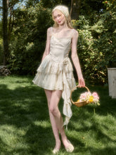 Cloud - like Lace Jacquard Little White Dress - CHINASQUAD