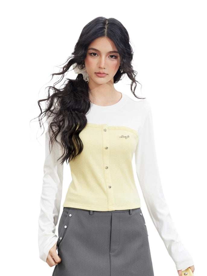 Contrast Patchwork T-Shirt