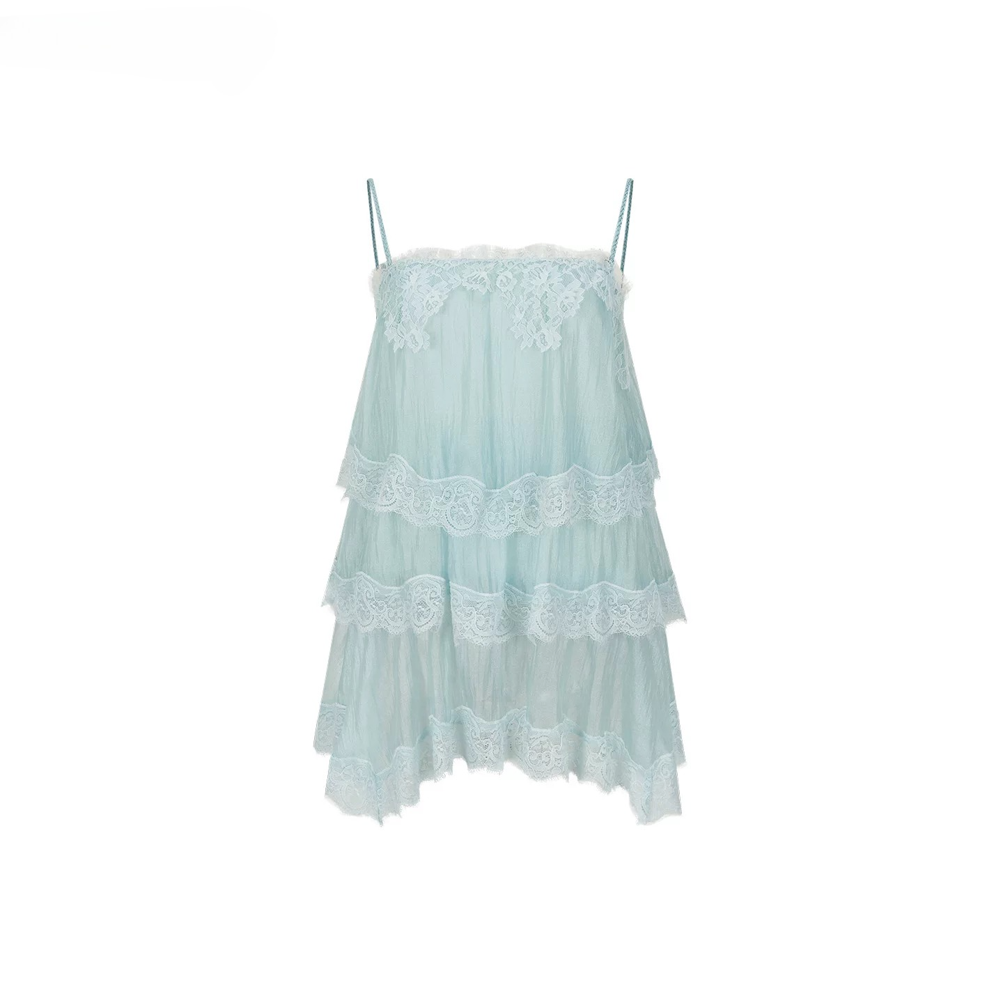 Ethereal Layered Ruffle Camisole &amp; Midi Skirt Set