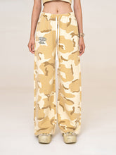 (Final Sale) Camouflage & Cream-colored Wide-leg Pants - CHINASQUAD