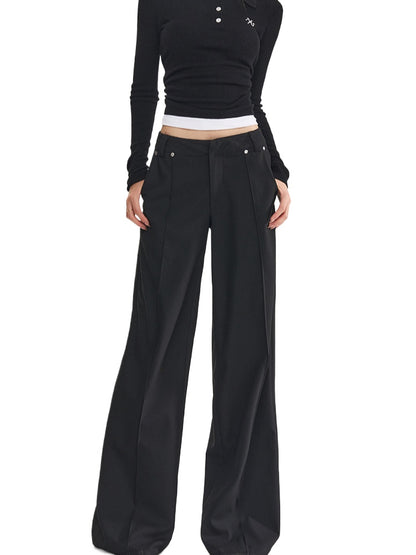 Black Urban Loose Trousers