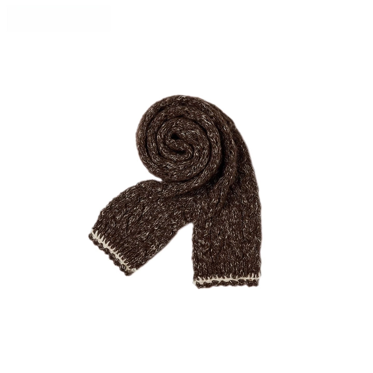 Heavy-Knit Toggle Wool-Blend Cardigan with Matching Scarf