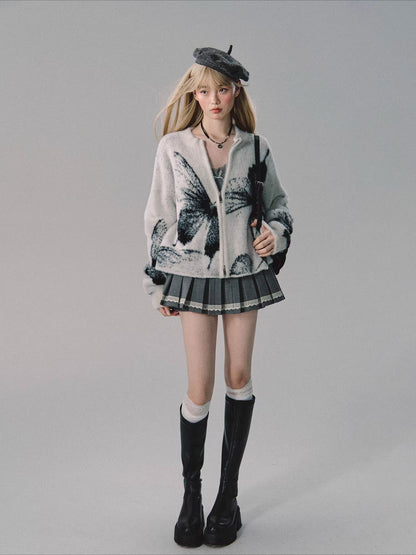 Vintage Preppy Low-Rise Pleated Mini Skirt