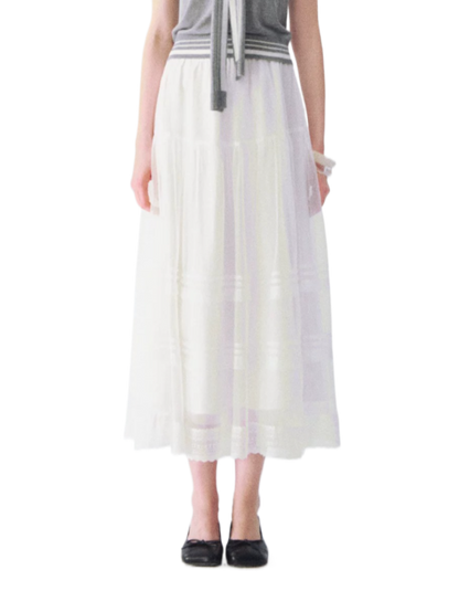 Ethereal Cloud Tulle Maxi Skirt