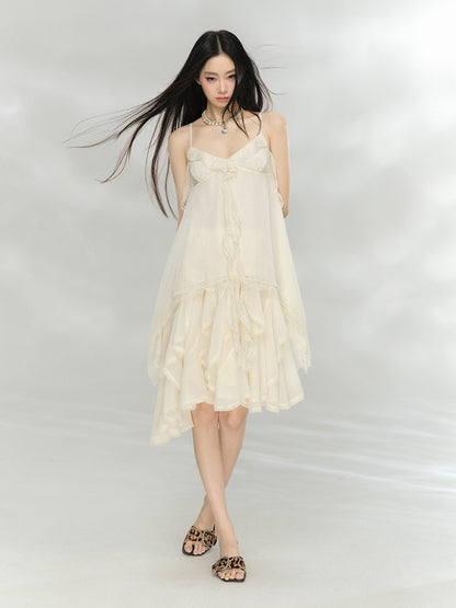Chiffon Camisole and Skirt Two-Piece Set