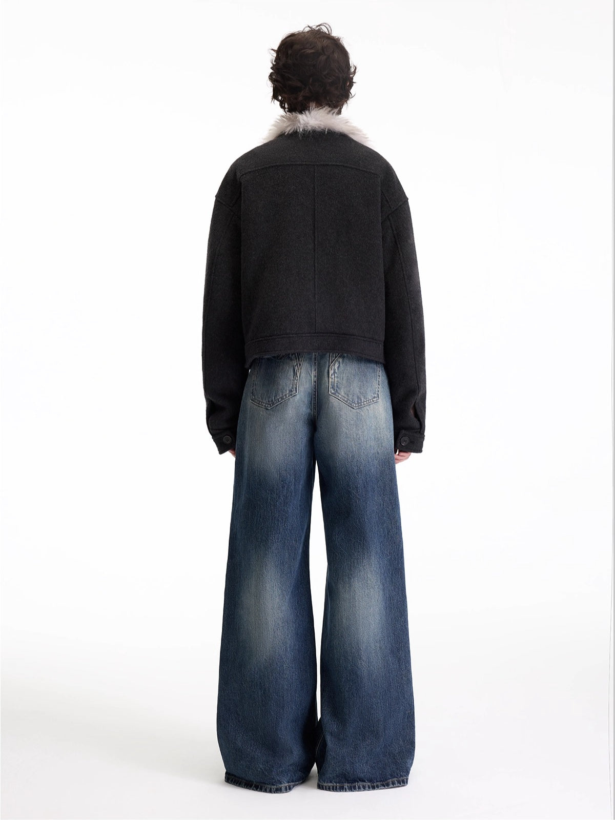 Wool-Blend Quilted Plush Jacket