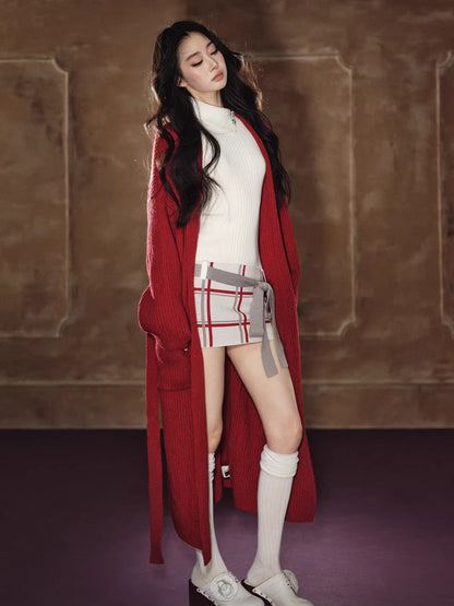 Oversized Wool Knit Overcoat