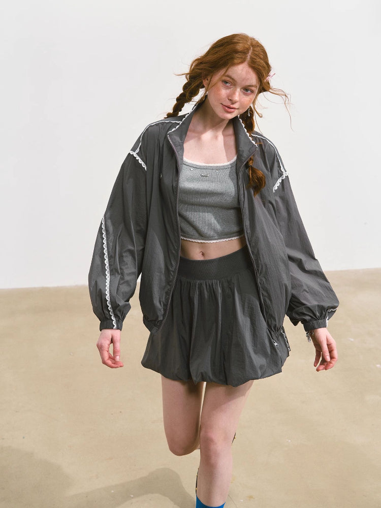 Lace Sun Protection Jacket &amp; Skirt Set