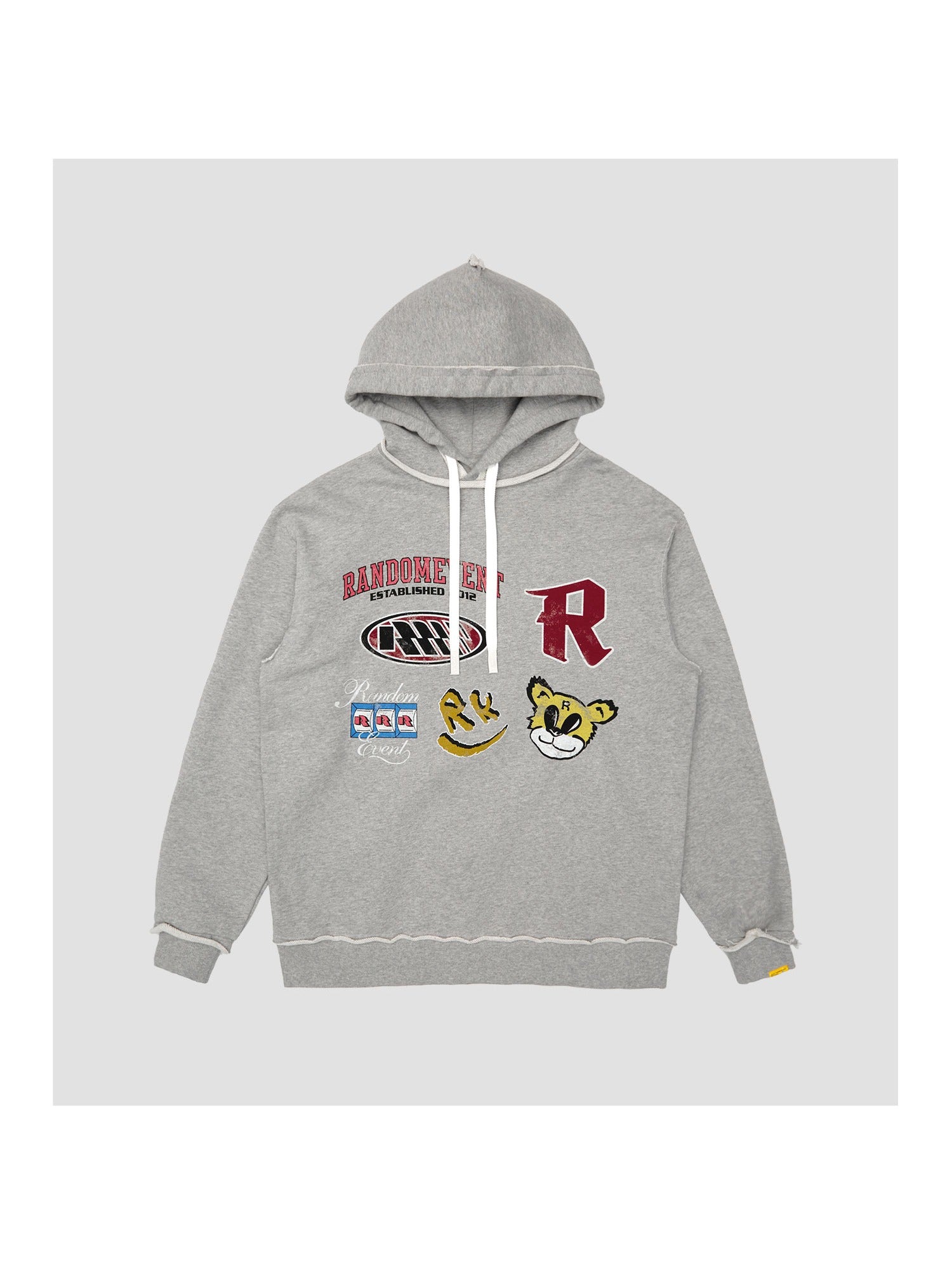 Vintage Graphic Frayed Edge Hoodie