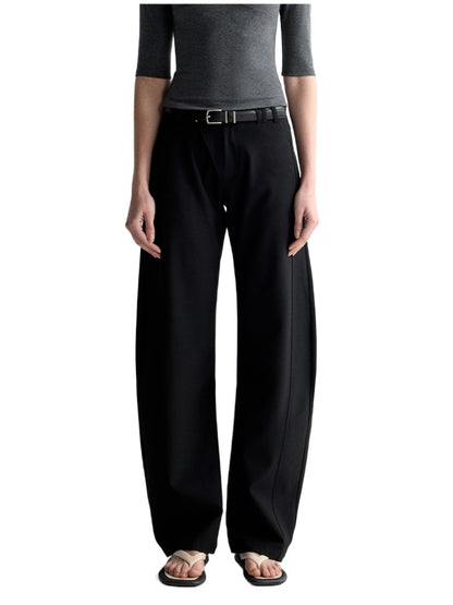 Cross-Design Low-Waisted Casual Pants